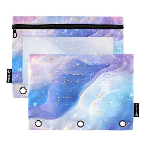 Energetic Ringbuchtasche mit 3 Ringen, 3 Löcher, Tasche für 3 Ringe, Ringbuchtasche mit 3 Ringen, für Schule, Büro, Organizer von KLL