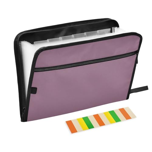 Erweiterbare Dokumentenmappen, A4-Größe, erweiterbare Dokumententaschen mit Taschen für Ärzte, Zahnärzte, Vintage-Mauve Erweiterbare Dokumentenmappen, A4-Größe, erweiterbare Dokumententaschen mit Taschen für Ärzte, Zahnärzte, Vintage-Mauve von KLL