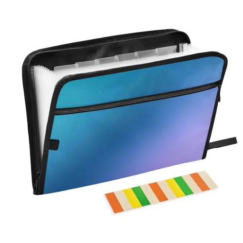 Fächermappe, A4, Akkordeon-Ordner mit Taschen für Rechnungshalter, Küche, Cool Serenity von KLL