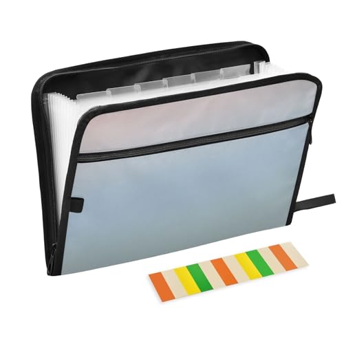 Fächermappe, A4-Größe, Erweiterungsmappe mit Taschen für Krankenpfleger, Studenten, Baustelle, gedämpftes Harmonie-Design von KLL