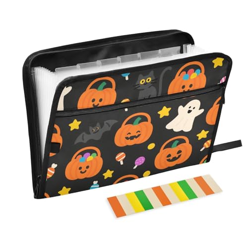 Fächermappe mit Etiketten, 13 Taschen, A4, Briefgröße mit Reißverschluss, für Dokumentenaufbewahrung, Aktenordner mit Taschen, Orange Fächermappe mit Etiketten, 13 Taschen, A4, Briefgröße mit Reißverschluss, für Dokumentenaufbewahrung, Aktenordner mit Taschen, Orange von KLL
