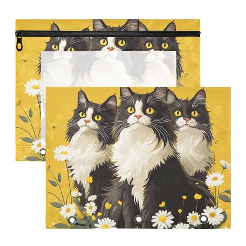 Federmäppchen, Mehrzweck-Kunststoff-Aktenordner für A4-Papier, Briefe, 2 Stück, Lehrer, Aufbewahrung, Schule, Studenten, Lehrerbedarf, Cartoon, niedliche norwegische Safari-Katzen Federmäppchen, Mehrzweck-Kunststoff-Aktenordner für A4-Papier, Briefe, 2 Stück, Lehrer, Aufbewahrung, Schule, Studenten, Lehrerbedarf, Cartoon, niedliche norwegische Safari-Katzen von KLL
