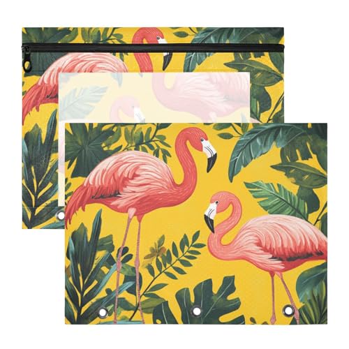 Federmäppchen, Mehrzweck-Locher, 3 Löcher, für A4-Papier, Briefe, 2 Stück, Studenten, Büro, Gelb, Regenwald, Flamingo Federmäppchen, Mehrzweck-Locher, 3 Löcher, für A4-Papier, Briefe, 2 Stück, Studenten, Büro, Gelb, Regenwald, Flamingo von KLL