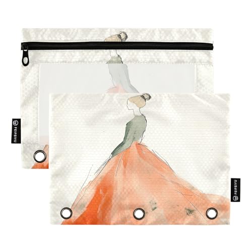 Federmäppchen für Puppen, schönes Kleid, Ringbuch, Tasche, Stoff, für 3 Ringe, Ordner mit 3 Löchern, für Studentenbedarf Federmäppchen für Puppen, schönes Kleid, Ringbuch, Tasche, Stoff, für 3 Ringe, Ordner mit 3 Löchern, für Studentenbedarf von KLL