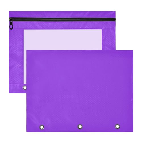 Federmäppchen mit Reißverschluss, Kunststoff, Ordner für 3 Ringe, 2 Stück, für Lehrer, Zuhause, Blau, Violett, einfarbig, einfarbig Federmäppchen mit Reißverschluss, Kunststoff, Ordner für 3 Ringe, 2 Stück, für Lehrer, Zuhause, Blau, Violett, einfarbig, einfarbig von KLL