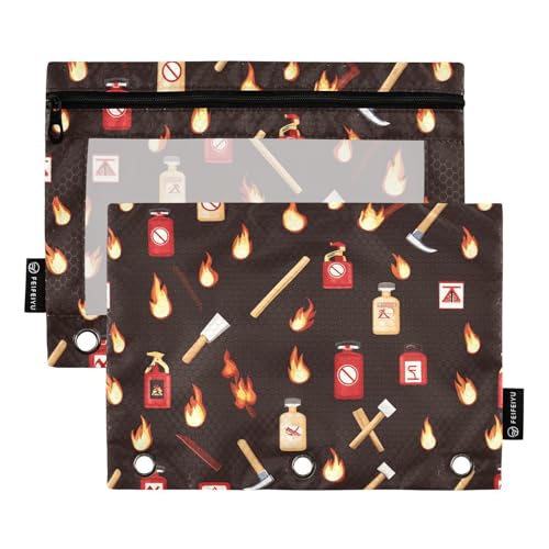Feuerlöscher, Rauchen verboten, Ringbuchtaschen, Aufbewahrungstasche für 3-Loch-Bindertaschen mit Reißverschluss für Untersuchung, Schreibwarenbedarf Feuerlöscher, Rauchen verboten, Ringbuchtaschen, Aufbewahrungstasche für 3-Loch-Bindertaschen mit Reißverschluss für Untersuchung, Schreibwarenbedarf von KLL