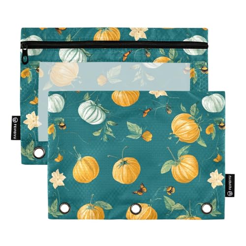 Fresh Cape Stachelbeere Obst Binder Tasche Make-up Tasche für Ordner 3 Ringe mit 3 Löchern für Schule Schreibwaren Zubehör von KLL