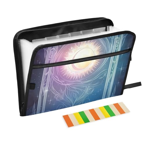 KLL Akkordeanischer Aktenordner, Akkordean, Dokumentenmappe, Organizer und Aufbewahrung mit Taschen für Zahnärzte, Sonne und Mond KLL Akkordeanischer Aktenordner, Akkordean, Dokumentenmappe, Organizer und Aufbewahrung mit Taschen für Zahnärzte, Sonne und Mond von KLL