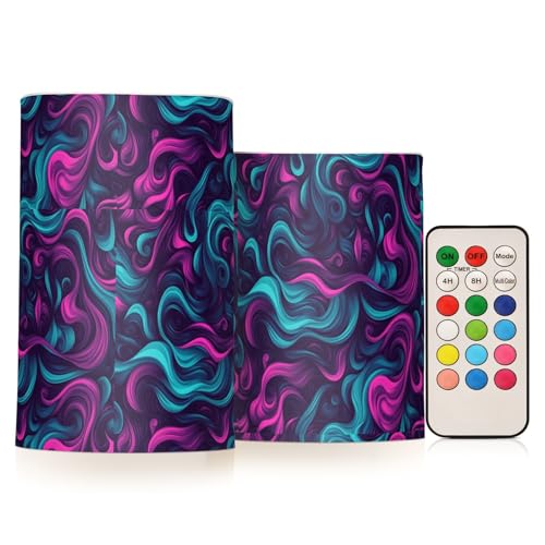 KLL Blau Lila Unregelmäßige Art Lines Dekorative Flackernde Kerzen Set Elektronische Lichter Feuerlos mit Timer für Party Beerdigung Klein Batteriebetrieben KLL Blau Lila Unregelmäßige Art Lines Dekorative Flackernde Kerzen Set Elektronische Lichter Feuerlos mit Timer für Party Beerdigung Klein Batteriebetrieben von KLL
