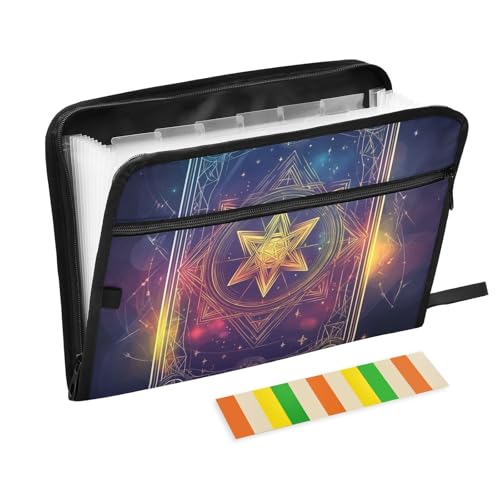 KLL Erweiterbarer Aktenordner, Fächermappe, Poly-Erweiterungsmappe, Akkordeon-Datei mit Reißverschluss für Meetings, Pentacles Tarot KLL Erweiterbarer Aktenordner, Fächermappe, Poly-Erweiterungsmappe, Akkordeon-Datei mit Reißverschluss für Meetings, Pentacles Tarot von KLL