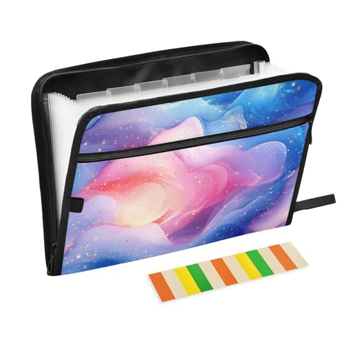 KLL Erweiterbarer Aktenordner, erweiterbarer Briefordner, Akkordeon-Datei mit Taschen für Zahnärzte, Rosa, Königsblau, Regenbogen KLL Erweiterbarer Aktenordner, erweiterbarer Briefordner, Akkordeon-Datei mit Taschen für Zahnärzte, Rosa, Königsblau, Regenbogen von KLL