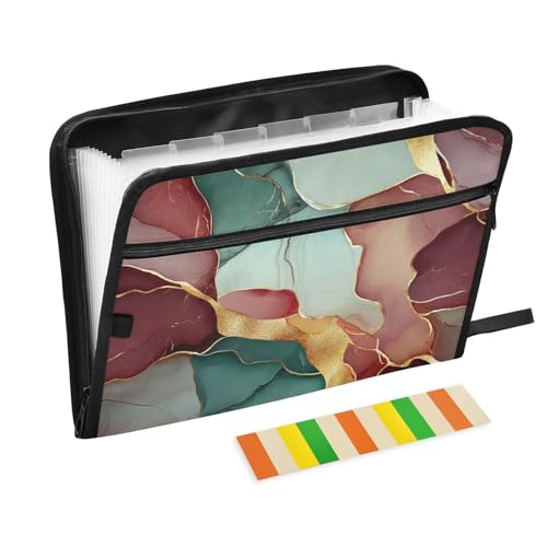 KLL Fächermappe mit Trennwänden, Taschenmappen, Briefablage, erweiterbare Datei mit Reißverschluss, für Speisekarten für Restaurants, Marmor, Salbeigrün, minimalistisch KLL Fächermappe mit Trennwänden, Taschenmappen, Briefablage, erweiterbare Datei mit Reißverschluss, für Speisekarten für Restaurants, Marmor, Salbeigrün, minimalistisch von KLL