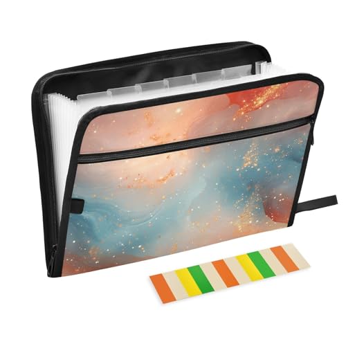 KLL Fächermappen, Fächermappen, Hängemappe, Ordner, Kunststoff, Hängemappe, erweiterbare Datei mit Taschen für Speisekarten, für Restaurants, Pfirsich-Türkis-Rot KLL Fächermappen, Fächermappen, Hängemappe, Ordner, Kunststoff, Hängemappe, erweiterbare Datei mit Taschen für Speisekarten, für Restaurants, Pfirsich-Türkis-Rot von KLL