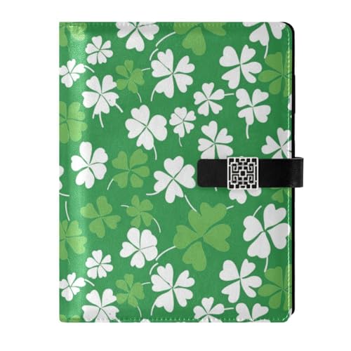 KLL Leder-linierte Notizbücher für College, College, Tagebuch, wasserdichter Einband, grünes Glücksgras, 17 x 24 cm KLL Leder-linierte Notizbücher für College, College, Tagebuch, wasserdichter Einband, grünes Glücksgras, 17 x 24 cm von KLL