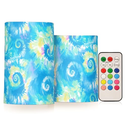 KLL Leuchtende Batikfarbe, Explosionsdesign, dekorativ, flackernd, Fernbedienung, elektronische Lichter, elektrisch, mit Timern, für Ostern, Halloween, batteriebetrieben, Votivkerze KLL Leuchtende Batikfarbe, Explosionsdesign, dekorativ, flackernd, Fernbedienung, elektronische Lichter, elektrisch, mit Timern, für Ostern, Halloween, batteriebetrieben, Votivkerze von KLL