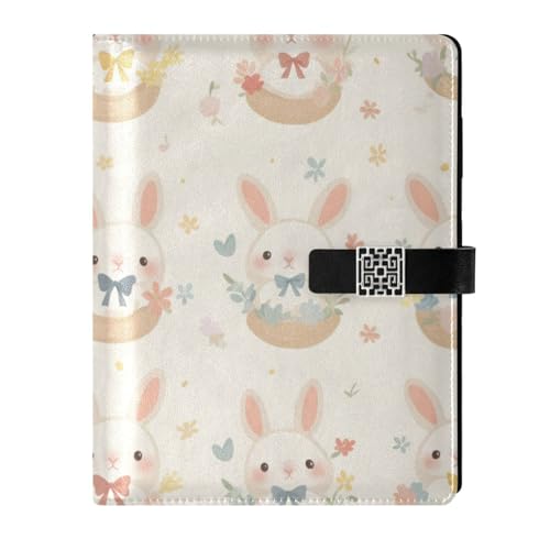 KLL Notizbuch mit Lederfutter, College-Notizbücher, liniert für Tagebuch, tragbar, Cartoon, schöne Kaninchen, 17 x 24 cm KLL Notizbuch mit Lederfutter, College-Notizbücher, liniert für Tagebuch, tragbar, Cartoon, schöne Kaninchen, 17 x 24 cm von KLL