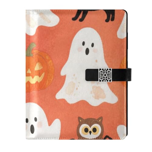 KLL Notizbuch mit Lederfutter, liniert, College, liniert, wasserdicht, Orange, Halloween, Kürbis, 17 x 24 cm KLL Notizbuch mit Lederfutter, liniert, College, liniert, wasserdicht, Orange, Halloween, Kürbis, 17 x 24 cm von KLL