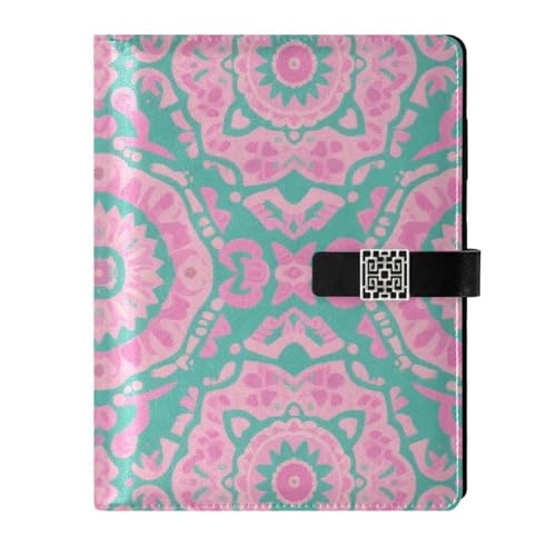KLL Notizbuch mit Lederfutter, liniert, College-Notizbuch für Tagebuch, zartes Boho-Notizbuch, rosa und grün, Vintage-Blumen, 17 x 24 cm KLL Notizbuch mit Lederfutter, liniert, College-Notizbuch für Tagebuch, zartes Boho-Notizbuch, rosa und grün, Vintage-Blumen, 17 x 24 cm von KLL