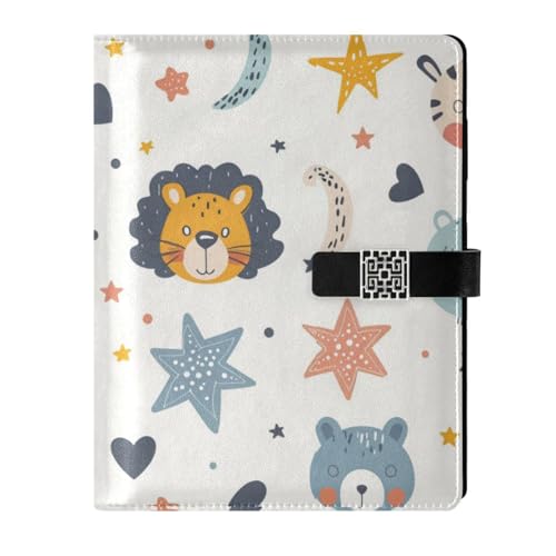 KLL Notizbücher mit Lederfutter, liniert, Spirale für Arbeit, tragbar, niedliches Tier, 17 x 24 cm KLL Notizbücher mit Lederfutter, liniert, Spirale für Arbeit, tragbar, niedliches Tier, 17 x 24 cm von KLL