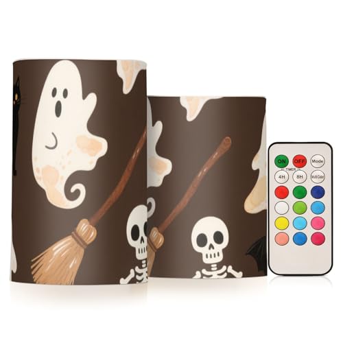 KLL Orange Halloween Kürbis Dekorative Flackernde Kerzen Set Elektronische Lichter Unparfümiert mit Timer für Weihnachten Halloween Batterie Kerzen KLL Orange Halloween Kürbis Dekorative Flackernde Kerzen Set Elektronische Lichter Unparfümiert mit Timer für Weihnachten Halloween Batterie Kerzen von KLL