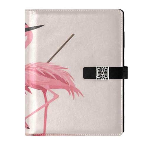KLL liniertes Notizbuch mit Lederfutter, College, liniert für die Planung zarter rosa Flamingos, Halloween, 16,7 x 24,6 cm KLL liniertes Notizbuch mit Lederfutter, College, liniert für die Planung zarter rosa Flamingos, Halloween, 16,7 x 24,6 cm von KLL