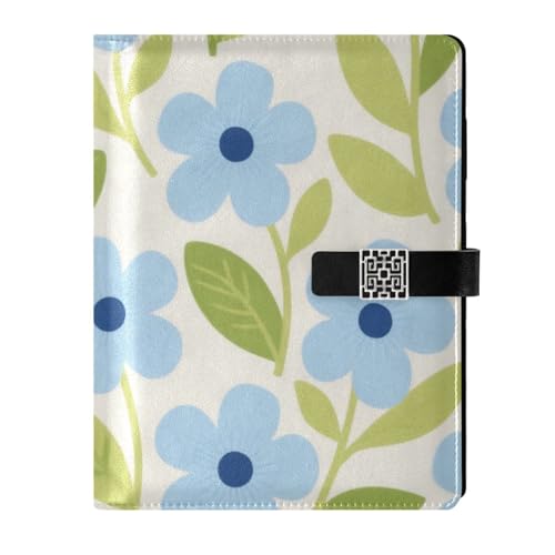 KLL liniertes Notizbuch mit Lederfutter, College-Notizbücher für Reisen, zartes frühlingshaftes minimalistisches Blumenmuster, 17,5 x 24,6 cm KLL liniertes Notizbuch mit Lederfutter, College-Notizbücher für Reisen, zartes frühlingshaftes minimalistisches Blumenmuster, 17,5 x 24,6 cm von KLL