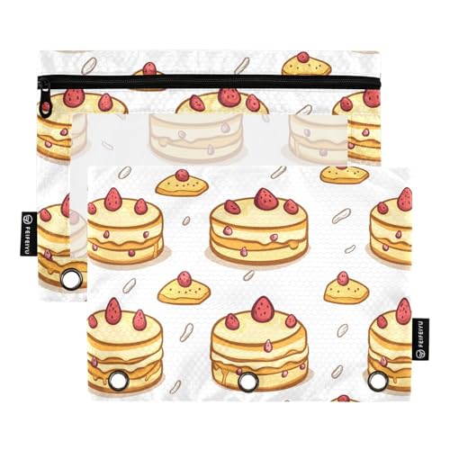 Kuchenringe Bindertaschen Make-up-Tasche für 3-Loch-Bindertaschen mit 3 Ringen für Kinder Schreibwarenbedarf Kuchenringe Bindertaschen Make-up-Tasche für 3-Loch-Bindertaschen mit 3 Ringen für Kinder Schreibwarenbedarf von KLL