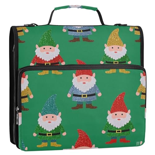 Künstlicher Glitzer-Cartoon-Zwerg, bunt, 3,8 cm, 3 Ringe, Ordner mit extra Taschen mit Griff, mehrere Taschen, Dokumenten-Organizer für die Schule Künstlicher Glitzer-Cartoon-Zwerg, bunt, 3,8 cm, 3 Ringe, Ordner mit extra Taschen mit Griff, mehrere Taschen, Dokumenten-Organizer für die Schule von KLL