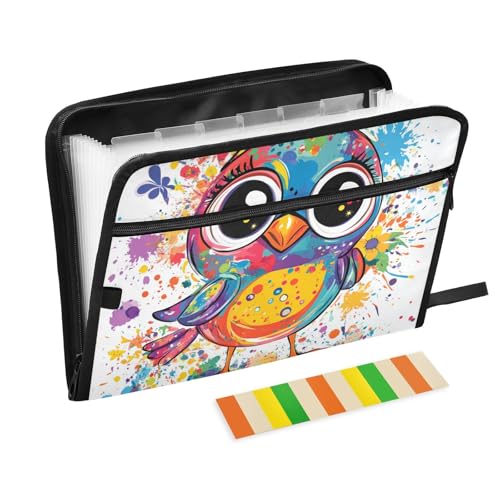 Lustige Lovebird-Ordner für Dokumente, 13 Taschen, A4, Briefgröße mit Reißverschluss, für Zuhause, Büro, breite Aktenordner, Carpetas de Lustige Lovebird-Ordner für Dokumente, 13 Taschen, A4, Briefgröße mit Reißverschluss, für Zuhause, Büro, breite Aktenordner, Carpetas de von KLL