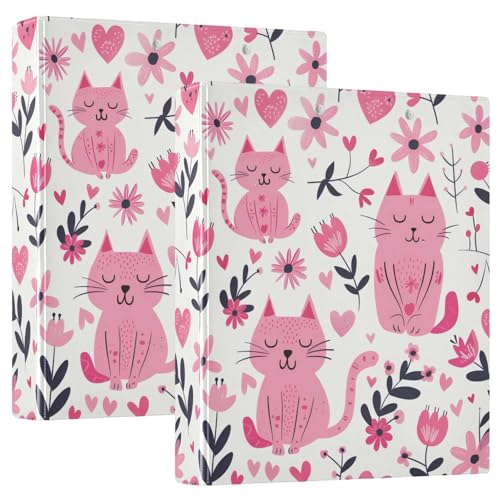 Notizbuch mit drei Ringen, 1 und 1/2 Zoll, Katzensafari, pfirsichfarben, mit Klemmbrett, 1/2 Stück, Schulbedarf, Binder, Hardcover, 2 Stück Notizbuch mit drei Ringen, 1 und 1/2 Zoll, Katzensafari, pfirsichfarben, mit Klemmbrett, 1/2 Stück, Schulbedarf, Binder, Hardcover, 2 Stück von KLL