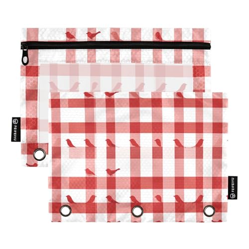 Quadrate, weiße rote Vögel, Ordnereinlagen für 3-Loch-Bindertaschen mit 3 Löchern für Untersuchungsaufbewahrungsbehälter Quadrate, weiße rote Vögel, Ordnereinlagen für 3-Loch-Bindertaschen mit 3 Löchern für Untersuchungsaufbewahrungsbehälter von KLL