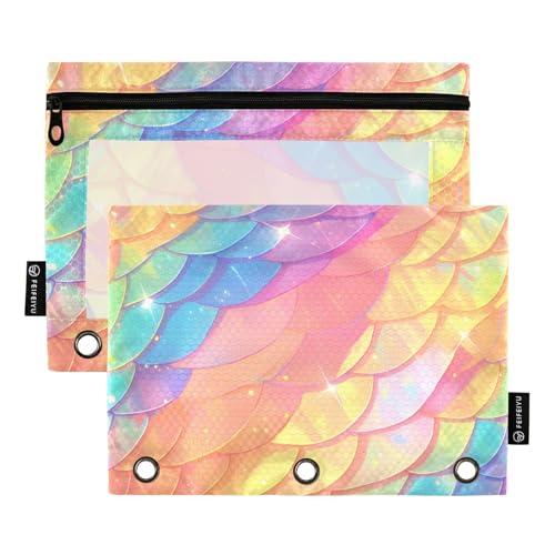 Regenbogen-Drachen-Schuppen, glitzernde Ordner, Make-up-Tasche für 3 Ringe, Ordner mit Binderlöchern für Untersuchung, Schreibwaren Regenbogen-Drachen-Schuppen, glitzernde Ordner, Make-up-Tasche für 3 Ringe, Ordner mit Binderlöchern für Untersuchung, Schreibwaren von KLL