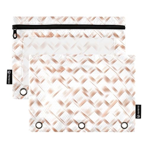 Rhomboid Weiß Rotgold Ordnertasche 3 Ringe Tasche für Ringe Ordner Aufbewahrung mit drei Ringen für Prüfungsbüro Organizer Rhomboid Weiß Rotgold Ordnertasche 3 Ringe Tasche für Ringe Ordner Aufbewahrung mit drei Ringen für Prüfungsbüro Organizer von KLL