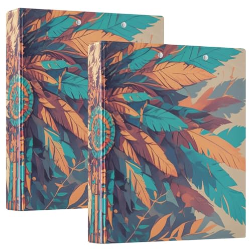 Ringbuch mit 3 Ringen, 3,8 cm, Wolf, indischer Stil, mit Tascheneinband, 1/2er-Pack, Schulbedarf, Binder, Hardcover, 2 Stück Ringbuch mit 3 Ringen, 3,8 cm, Wolf, indischer Stil, mit Tascheneinband, 1/2er-Pack, Schulbedarf, Binder, Hardcover, 2 Stück von KLL