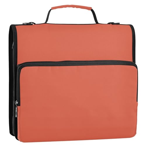 Ringbuch mit 3 Ringen, 3,8 cm, mit extra Taschen und Schultergurt, inklusive Reißverschlusstasche, tragbar, für Zuhause, Reisen, sichere Aufbewahrungstasche für Schule/Büro, Organisadores de Carteras Ringbuch mit 3 Ringen, 3,8 cm, mit extra Taschen und Schultergurt, inklusive Reißverschlusstasche, tragbar, für Zuhause, Reisen, sichere Aufbewahrungstasche für Schule/Büro, Organisadores de Carteras von KLL