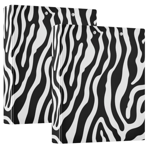 Ringbuch mit drei Ringen, 3,8 cm, Schwarz-Weiß, Makulation mit Taschen, 1/2er-Pack, Ordner für Schule, Hardcover, 2 Stück Ringbuch mit drei Ringen, 3,8 cm, Schwarz-Weiß, Makulation mit Taschen, 1/2er-Pack, Ordner für Schule, Hardcover, 2 Stück von KLL