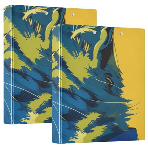 Ringbuch mit runden Ringen, 1 und 1/5.1 cm, Gelb Lynx, Cool mit Tascheneinband, 1/2er-Pack, Schulhefter Hardcover, 2 Stück Ringbuch mit runden Ringen, 1 und 1/5.1 cm, Gelb Lynx, Cool mit Tascheneinband, 1/2er-Pack, Schulhefter Hardcover, 2 Stück von KLL