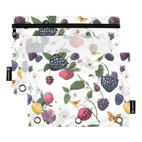 Ringbuchtasche mit 3 Löchern für 3-Loch-Binder-Beutel mit drei Ringen, für Kinder, Schreibwarenzubehör Ringbuchtasche mit 3 Löchern für 3-Loch-Binder-Beutel mit drei Ringen, für Kinder, Schreibwarenzubehör von KLL
