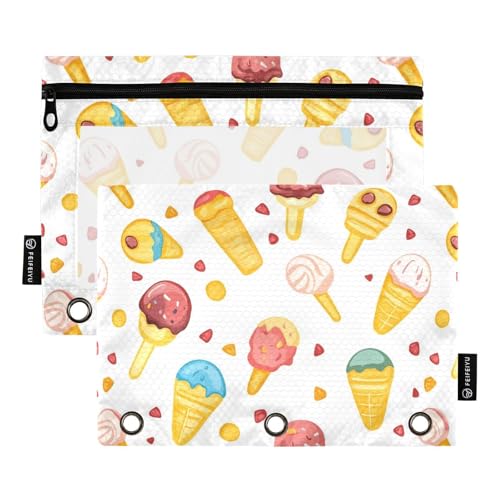 Ringbuchtaschen für Eiscreme, 3 Löcher, Tasche für 3 Ringe, Ordner mit Ordnerlöchern für Bürobedarf Ringbuchtaschen für Eiscreme, 3 Löcher, Tasche für 3 Ringe, Ordner mit Ordnerlöchern für Bürobedarf von KLL