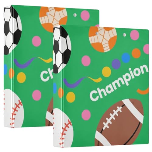 Runde Ringe Ordner 3,8 cm Magic Ball Spiel Fußball Korb Ball Grün Druck mit Klemmbrett 1/2 Pack Schulbedarf Binder 200 Blatt 2 Stück Runde Ringe Ordner 3,8 cm Magic Ball Spiel Fußball Korb Ball Grün Druck mit Klemmbrett 1/2 Pack Schulbedarf Binder 200 Blatt 2 Stück von KLL