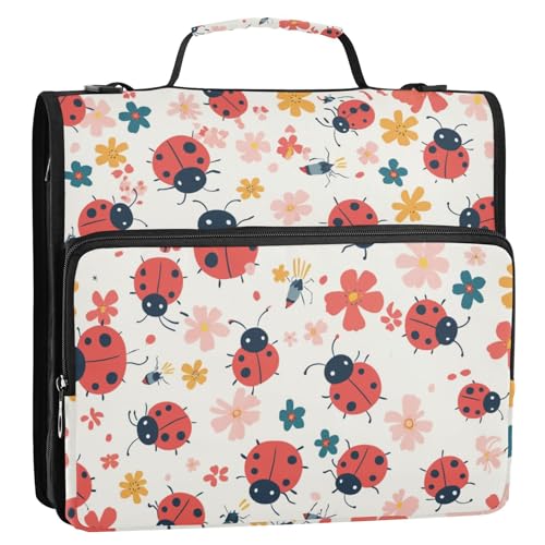 Safari Minimalistische Blumen 3,8 cm 3-Ringe Organizer Ordner mit Riemen, wasserdicht, tragbar, für Zuhause, Reisen, sichere Aufbewahrungstasche für Mittelschüler Safari Minimalistische Blumen 3,8 cm 3-Ringe Organizer Ordner mit Riemen, wasserdicht, tragbar, für Zuhause, Reisen, sichere Aufbewahrungstasche für Mittelschüler von KLL