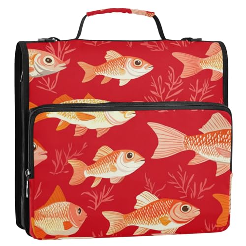 Suministros escolares Ringbuch mit 3 Ringen, Reißverschluss, wasserdicht, für Schule, Büro, Organizer, Rot Suministros escolares Ringbuch mit 3 Ringen, Reißverschluss, wasserdicht, für Schule, Büro, Organizer, Rot von KLL