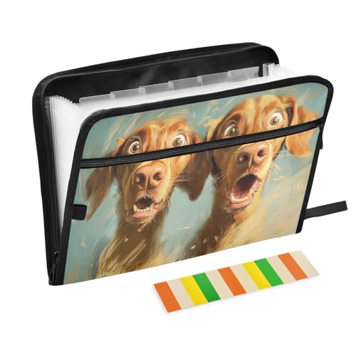 Vizsla Hunde-Dokumentenmappe, erweiterbar, 13 Fächer, A4, Briefgröße mit Reißverschluss, für Büro, Aktenhüllen, Carpeta de Vizsla Hunde-Dokumentenmappe, erweiterbar, 13 Fächer, A4, Briefgröße mit Reißverschluss, für Büro, Aktenhüllen, Carpeta de von KLL