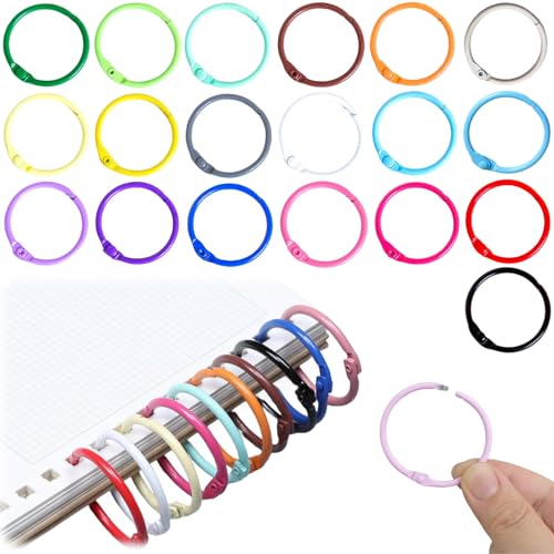 Buchringe,100pcs Ringbinder,Buchbinderinge,Binder Ringe,Metall Buchbinderinge Loseblatt Verbinder,Karteikarten Ring,Loseblatt Verbinder für Fotoalbum,Metall Binder Ringe Buchringe,100pcs Ringbinder,Buchbinderinge,Binder Ringe,Metall Buchbinderinge Loseblatt Verbinder,Karteikarten Ring,Loseblatt Verbinder für Fotoalbum,Metall Binder Ringe von KLLJ