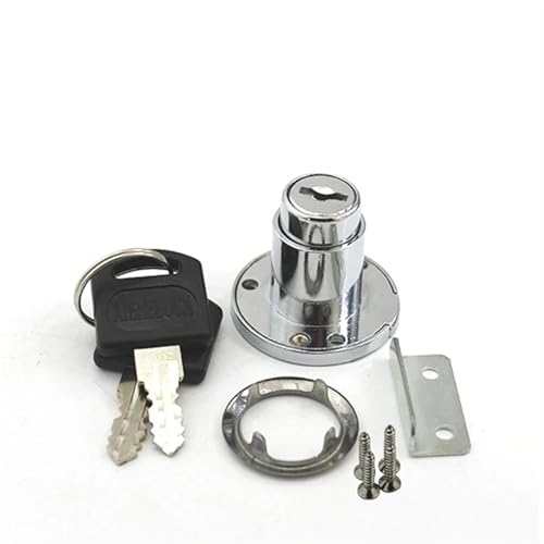KLNCXC Schrank- und Möbelschlösser Rund Schublade Schloss Küche Schrank Lock Nickel Computer Schlüssel 1Pcs KLNCXC Schrank- und Möbelschlösser Rund Schublade Schloss Küche Schrank Lock Nickel Computer Schlüssel 1Pcs von KLNCXC