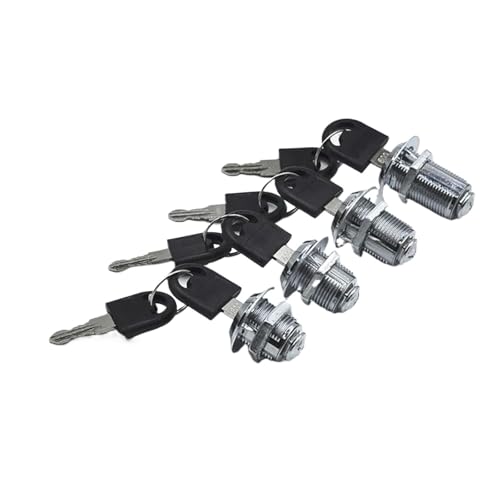 KLNCXC Schrank- und Möbelschlösser Schubladenschlösser mit 2 Schlüsseln, Möbeltürschloss, Schrankschloss, Nockenschlösser, 16 mm, 20 mm, 25 mm, 30 mm, 1 Stück KLNCXC Schrank- und Möbelschlösser Schubladenschlösser mit 2 Schlüsseln, Möbeltürschloss, Schrankschloss, Nockenschlösser, 16 mm, 20 mm, 25 mm, 30 mm, 1 Stück von KLNCXC