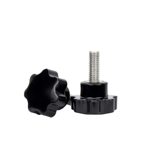 Schraubenbolzen Sternklemmknöpfe, Rändelschrauben, M4 M5 M6 M8 M10 M12 Handknopfschrauben aus Edelstahl 304, Bolzen aus Kunststoff, sternförmiges Gewinde, Klemm-Rändelgriff, Maschinenschraube(16MM-M10 von KLNCXC