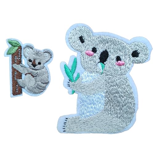 KLORIZ Aufnäher zum Aufbügeln, Motiv: Koala, bestickt, zum Aufbügeln, für Kinder, Jacke, Kleidung, Stoffabzeichen KLORIZ Aufnäher zum Aufbügeln, Motiv: Koala, bestickt, zum Aufbügeln, für Kinder, Jacke, Kleidung, Stoffabzeichen von KLORIZ