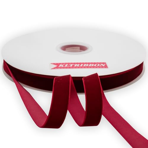 KLTRIBBON Samtband, einseitig, 1,6 cm x 22,7 m, Hot Red KLTRIBBON Samtband, einseitig, 1,6 cm x 22,7 m, Hot Red von KLTRIBBON