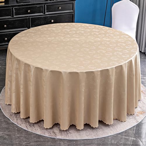 KLUOT PVC-Tischdecke 240cm Tischtuch runde Tischdecken wasserdicht Tischwäsche hitzebeständig für Hochzeit,Geburtstag,Party,Bankette Dekorieren KLUOT PVC-Tischdecke 240cm Tischtuch runde Tischdecken wasserdicht Tischwäsche hitzebeständig für Hochzeit,Geburtstag,Party,Bankette Dekorieren von KLUOT